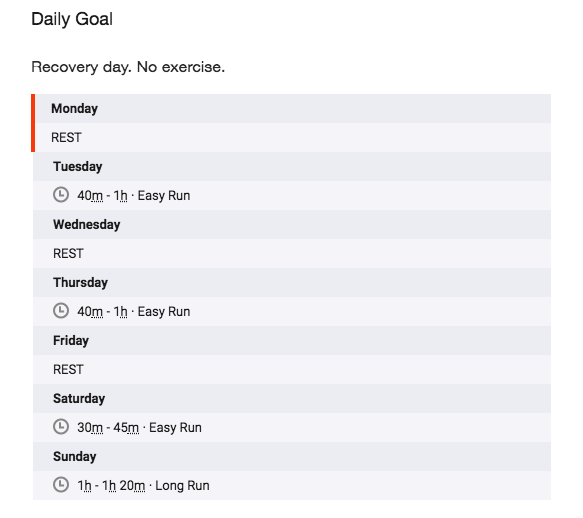 Программа подготовки к полумарафону от Strava
